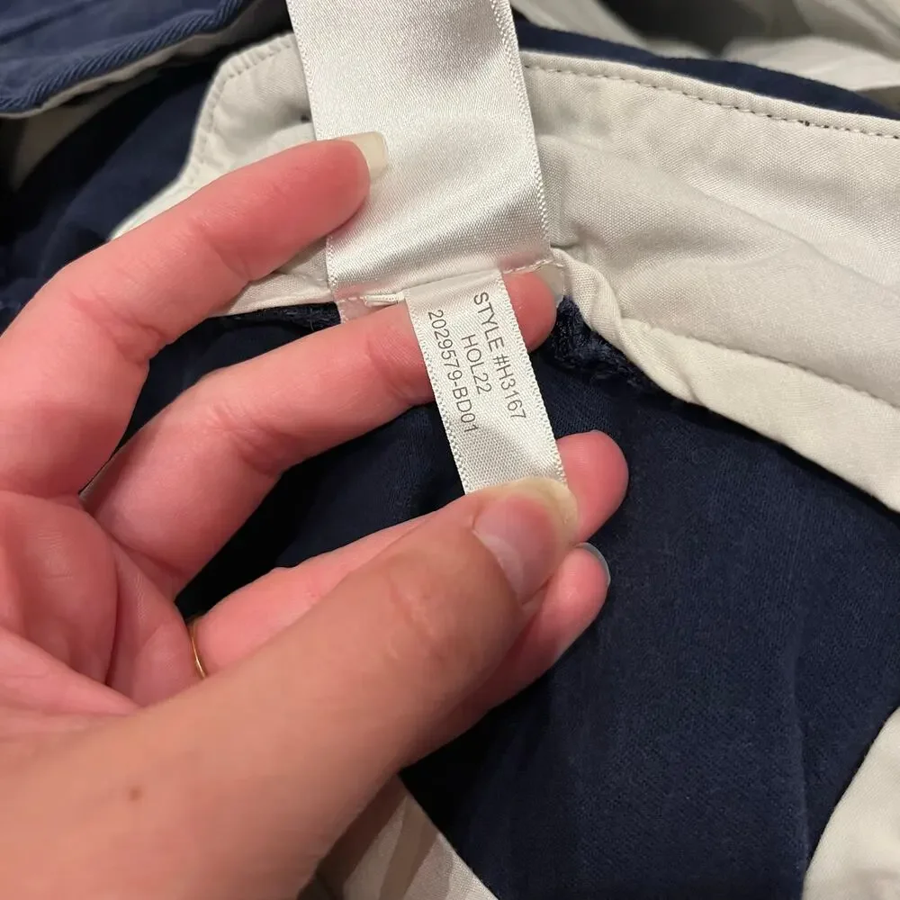 J Crew Slim Fit Flex Chino Pant Mens 32x32 Navy Classic Casual Work Preppy